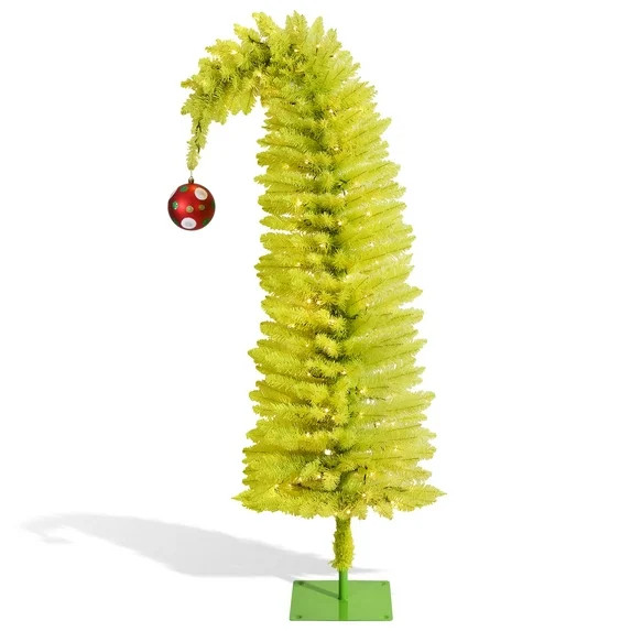 5.5 FT Pre-lit Grinchs Christmas Tree, WeGuard Bendable Whimsical Christmas Tree for Christmas De... | Walmart (US)