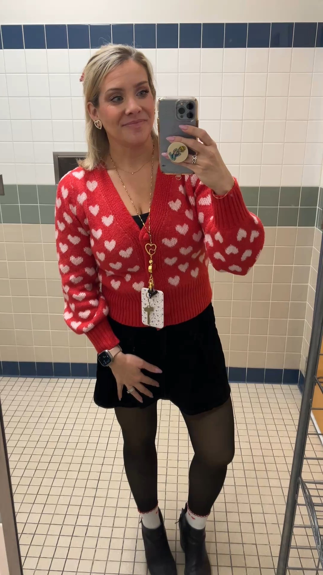 Socks are sold out 😞 but. Go on hunt for tjmaxx sweater!! With bow!! 

#LTKValentine #LTKgrwm #LTKootd