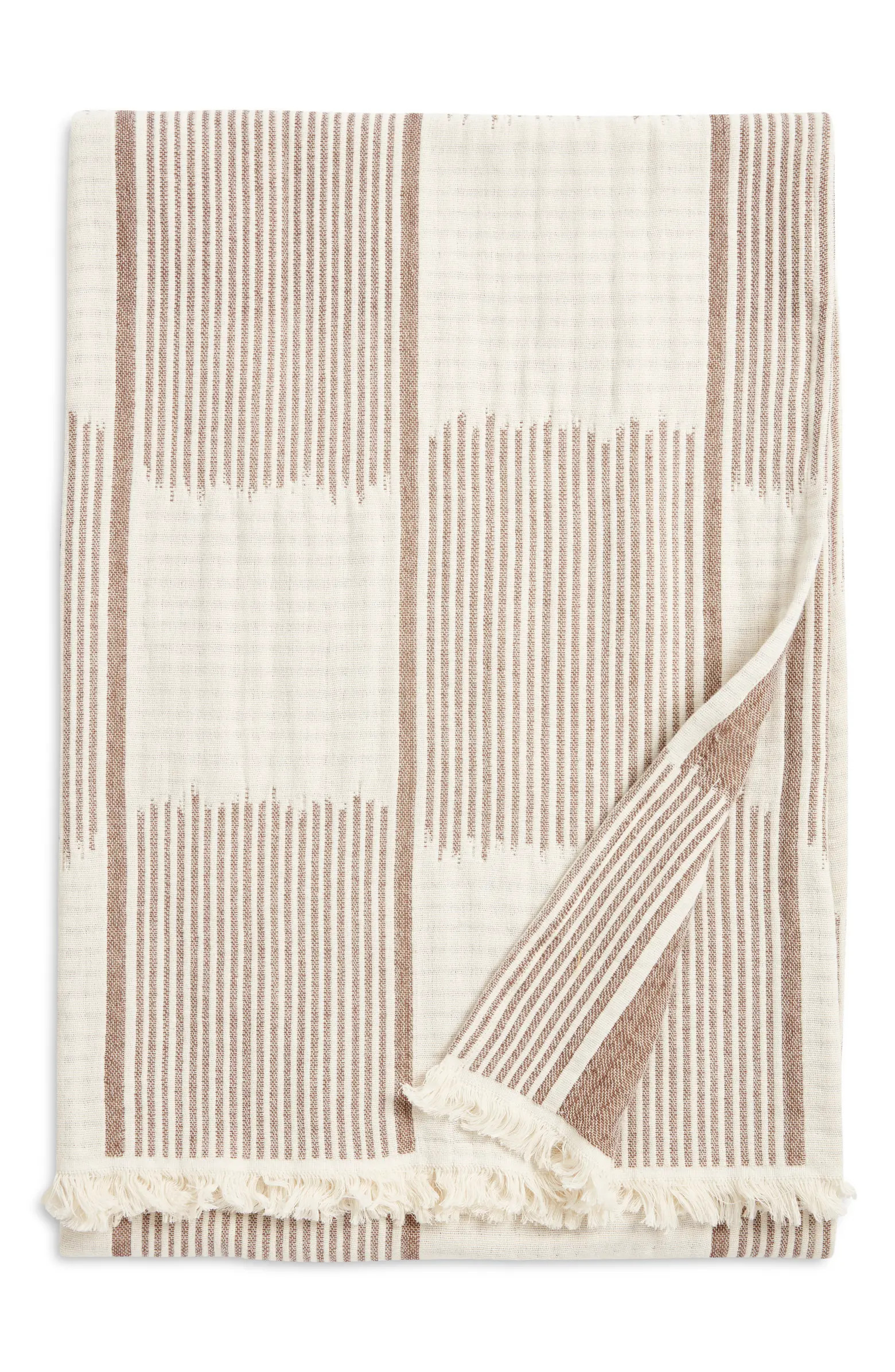 Nordstrom Checkered Cotton Throw Blanket | Nordstrom | Nordstrom