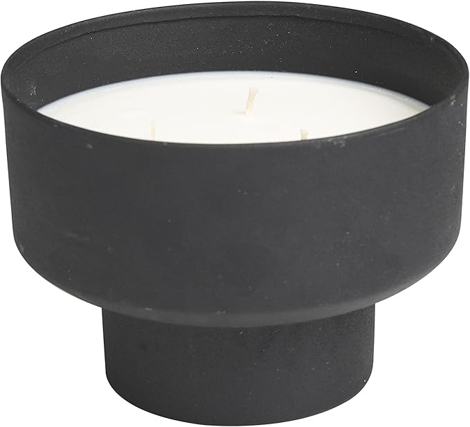 Deco 79 Metal Decorative Candle Campfire Scented Matte 50 oz 3 Wick Aromatherapy Candle with Whit... | Amazon (US)