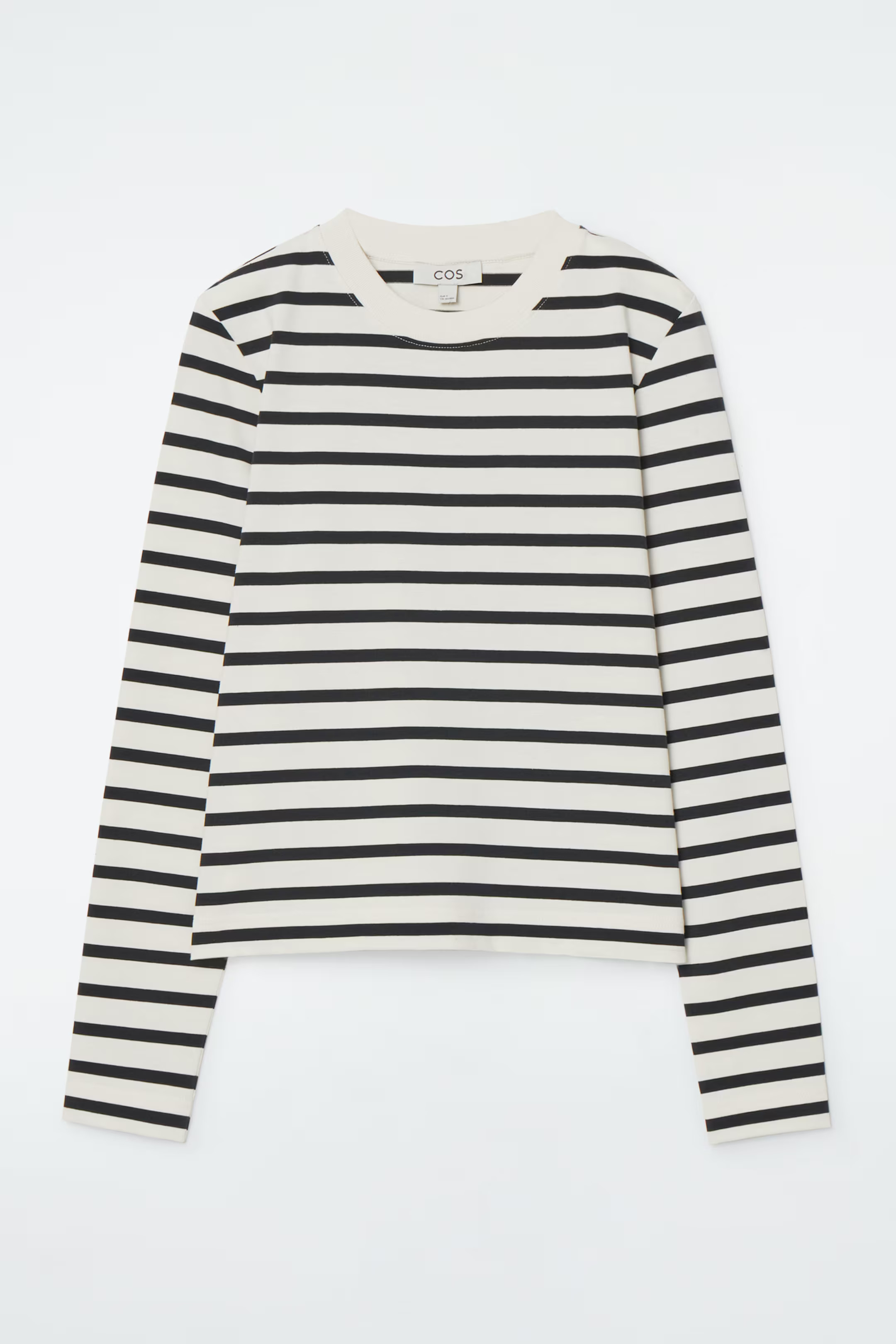 T-SHIRT LINEARE A MANICHE LUNGHE TAGLIO REGOLARE - BLU NAVY | COS (EU)