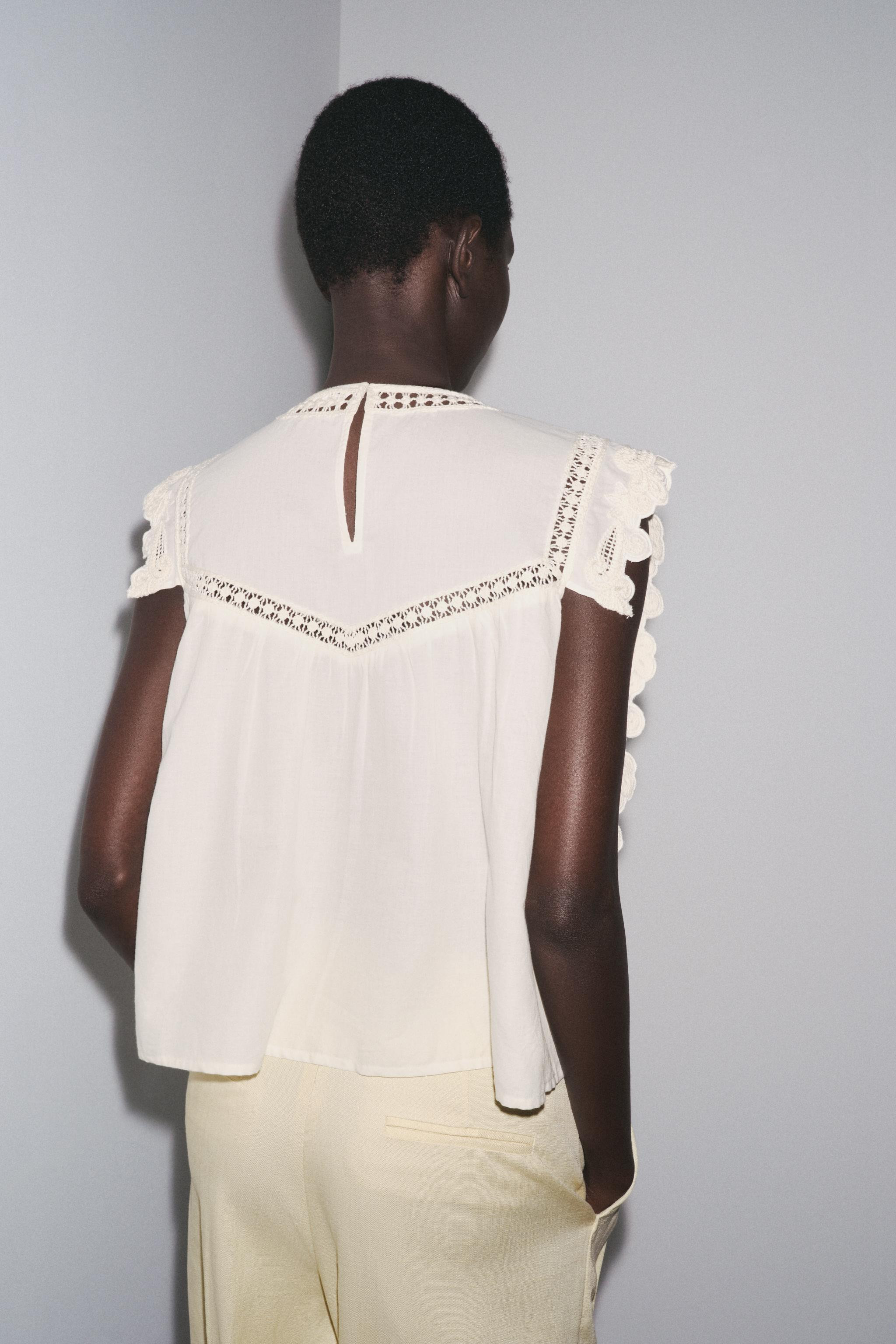 ZW COLLECTION SHIRT WITH RUFFLED CHEST | Zara UK