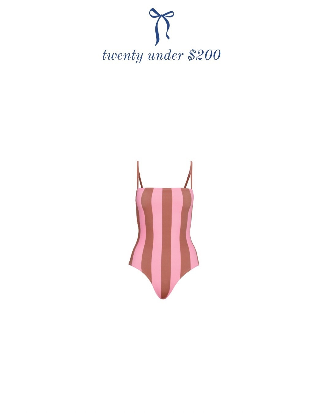 Striped swimsuit 

#LTKSeasonal
