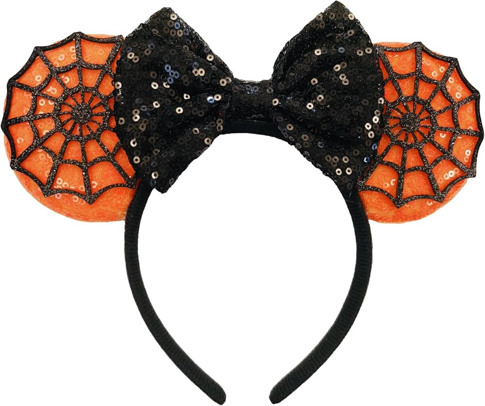 XINXIYAN Mouse Ears Headbands for Women Glitter Sequin Mouse Ears Bow Headband Birthday Party Pri... | Amazon (US)