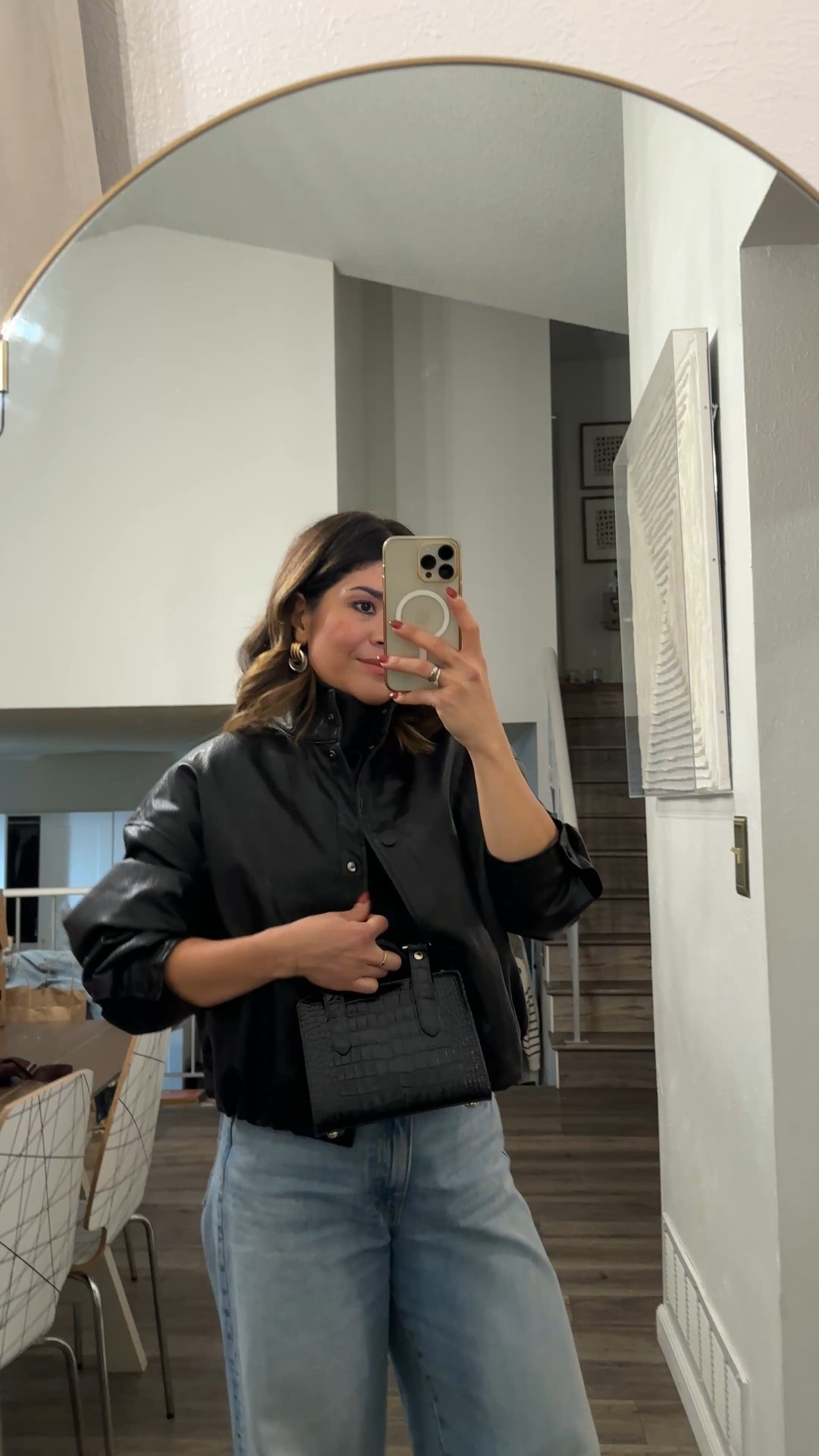 So in love with this faux leather jacket! It’s so versatile and chic! Looks amazing with anything I pair it with! 
It runs tts, I’m wearing size small. 

#LTKFindsUnder100 #LTKGiftGuide #LTKHoliday