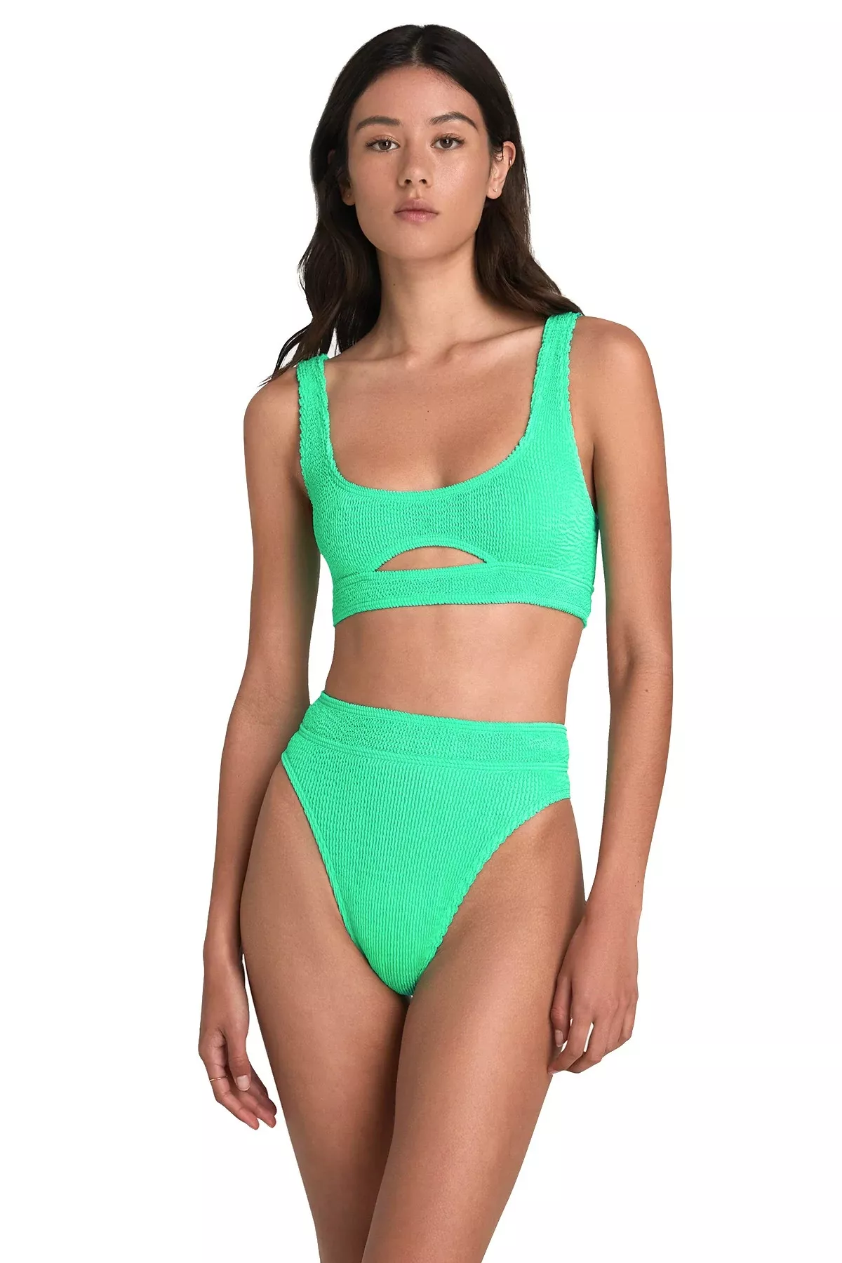 Pool-side w/ @savannahshaerichards 👙 Shop the 'St Lucia' Bikini