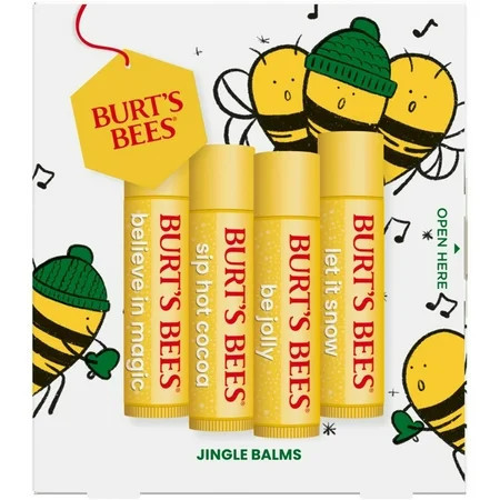 Burt s Bees Jingle Lip Balm Gift set - 4pc | Walmart (US)
