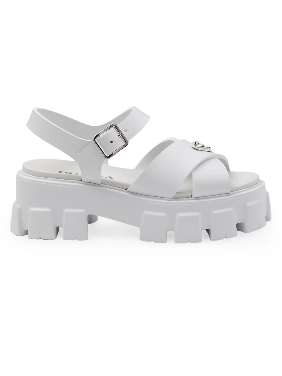 Women's Monolith Rubber Sandals - White - Size 9 | Saks Fifth Avenue
