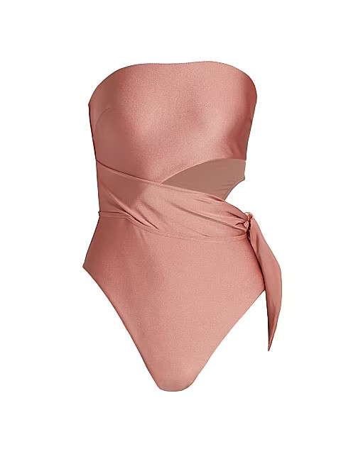 Brighton Cutout Wrap One-Piece Swimsuit | Saks Fifth Avenue