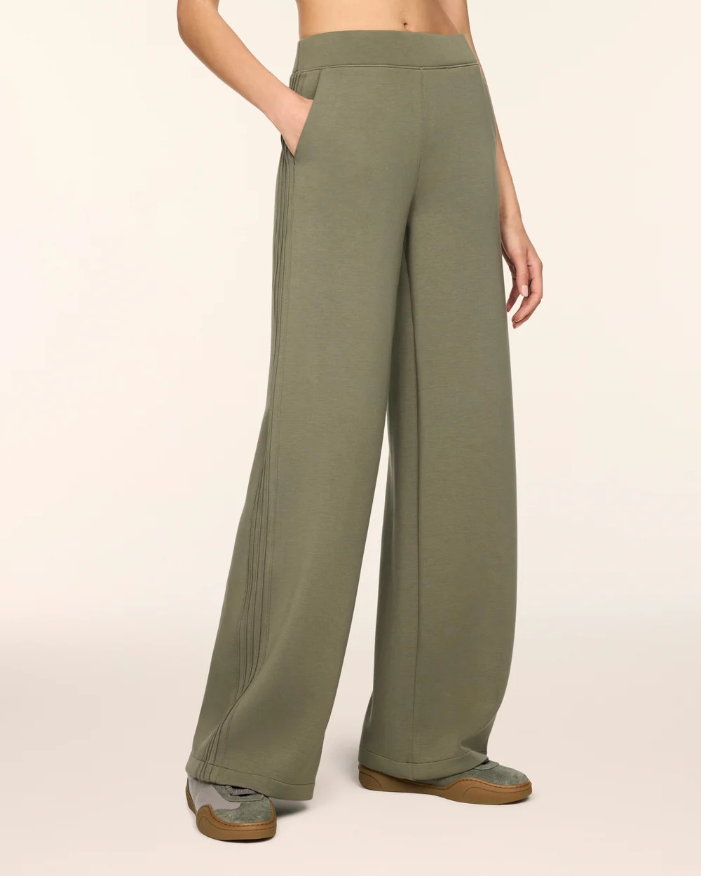 Pintuck Wide Leg Pant | Spanx