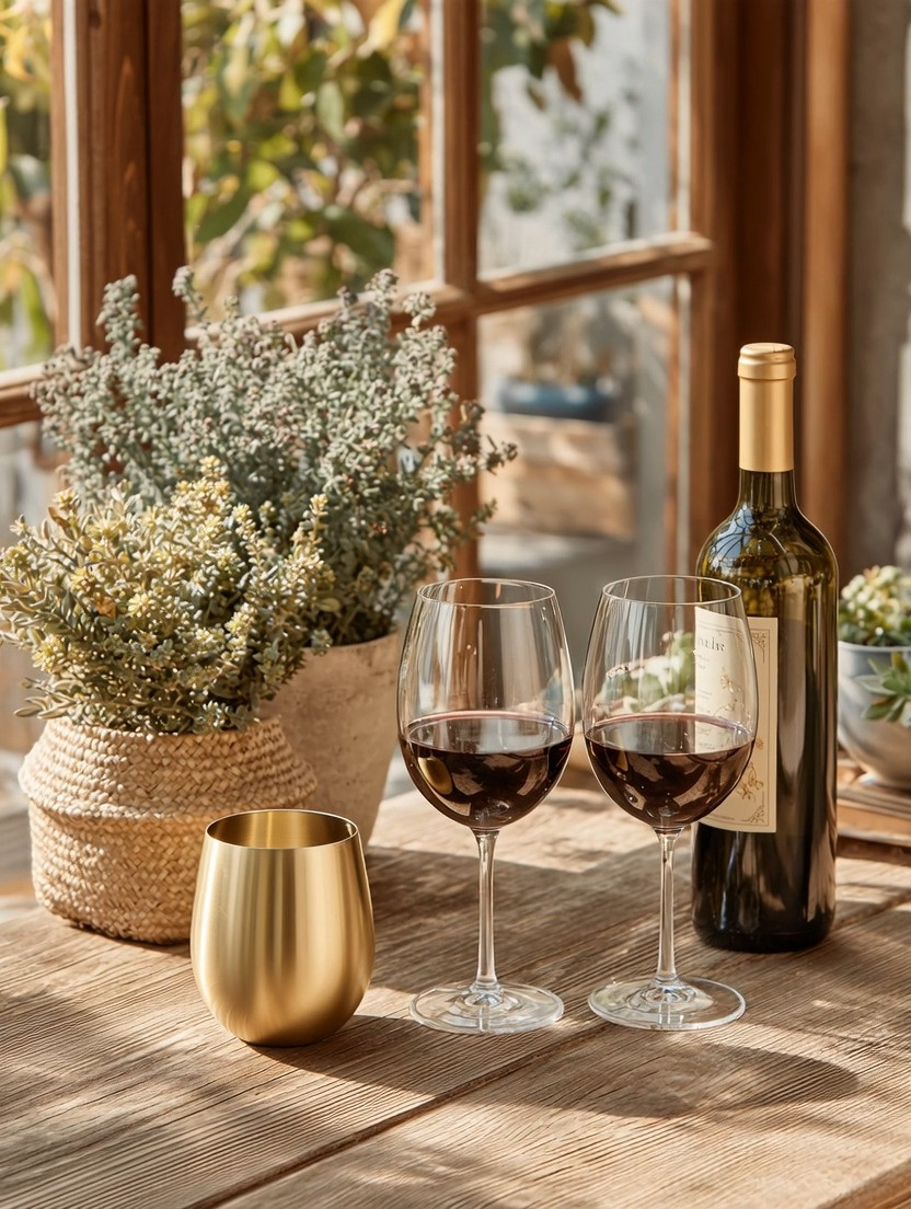 Your wine glass collection can handle a little gold. ✨

Traditional glassware will always be beautiful, but adding a few brushed gold metal glasses brings something unexpected to the table. The metallic finish catches the light, adds warmth, and instantly makes even a casual drink feel a little more special.

And metal drinkware isn’t only about looks. Metal conducts temperature efficiently, so when the glass itself is chilled, it can help your cold drinks feel refreshingly cool—while also being wonderfully durable for entertaining.

You don’t need to replace the wine glasses you already love. Mix them. Clear glass + brushed gold creates the kind of collected, personalized table we prefer over perfectly matched sets.

Explore our edit of brushed gold glasses and mix a little metal into your collection.

#drinkware #golddecor #tablesetting #entertaining 

 #LTKHome