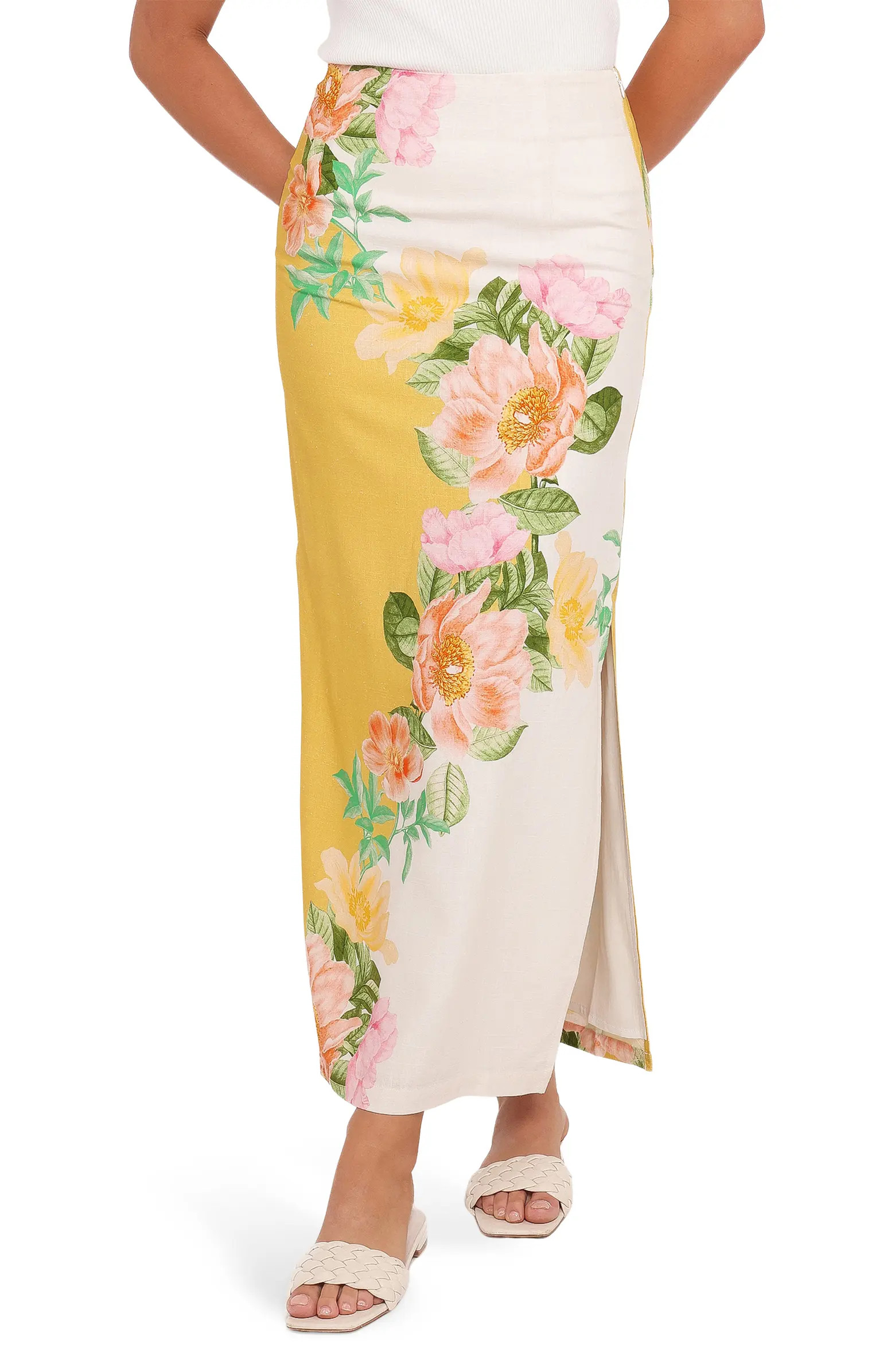 Floral Print Maxi Skirt | Nordstrom