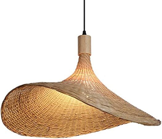 APLIK Wicker Woven Lamp Shade Single Layer Dome Chandelier Hanging Natural Style Rattan Pendant L... | Amazon (US)