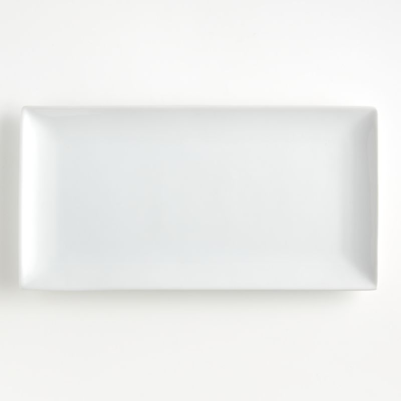 White Rectangular Platter + Reviews | Crate and Barrel | Crate & Barrel