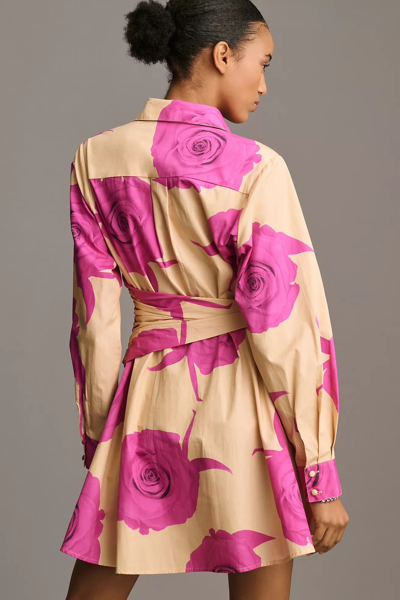 Hutch Long-Sleeve Tie-Waist Shirt Dress | Anthropologie (US)