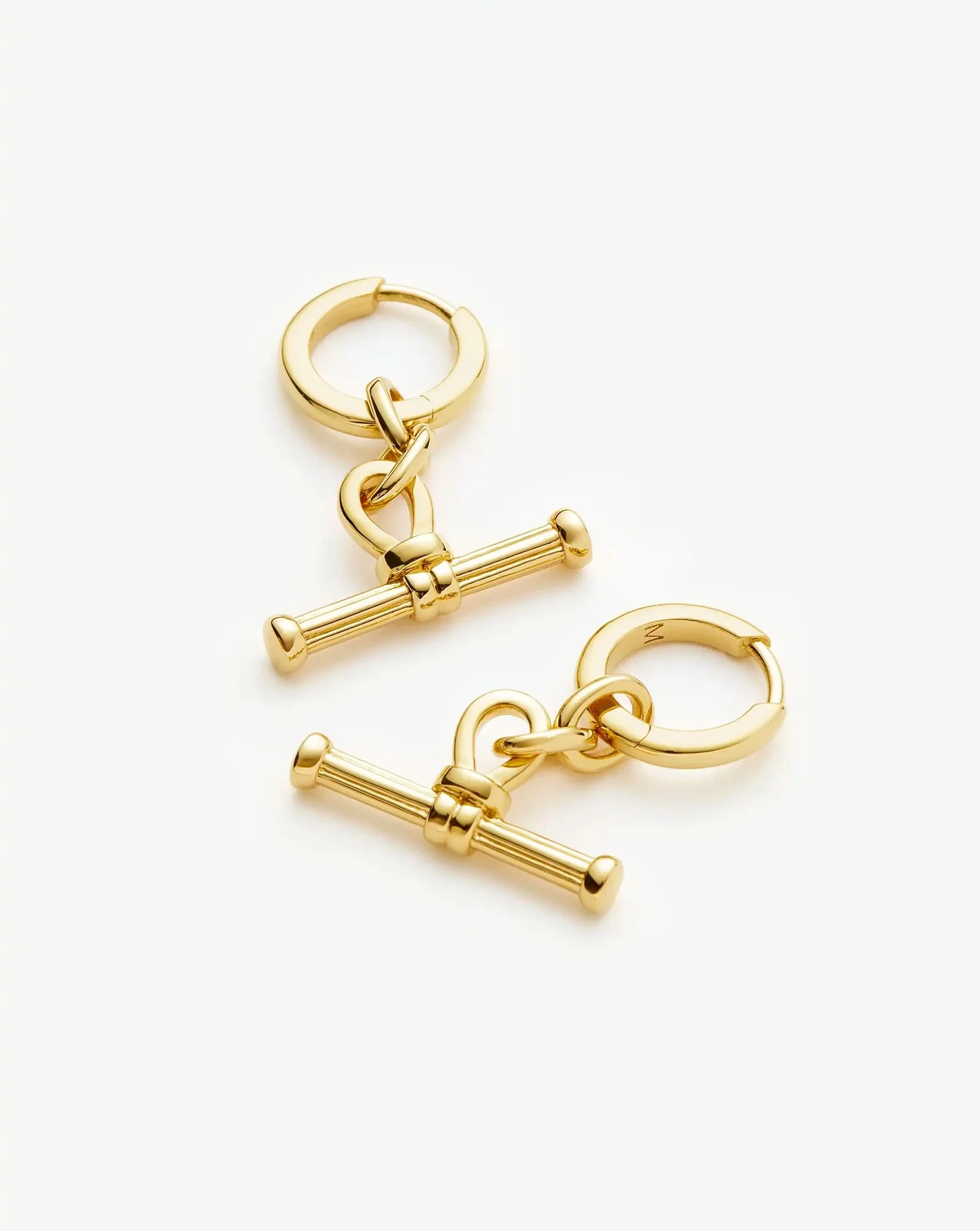 Ridge T-Bar Drop Huggies | Missoma UK | Missoma UK