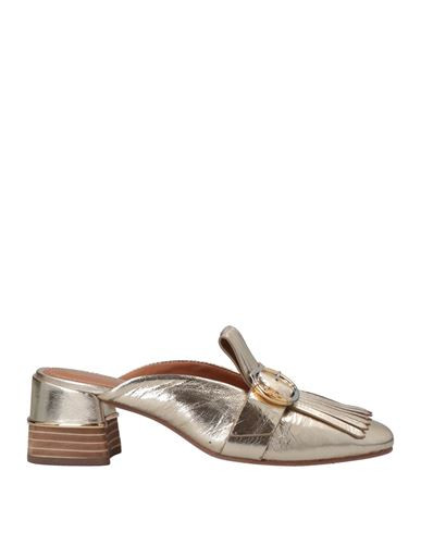 Tory Burch Woman Mules & Clogs Gold Size 5.5 Soft Leather | YOOX (US)