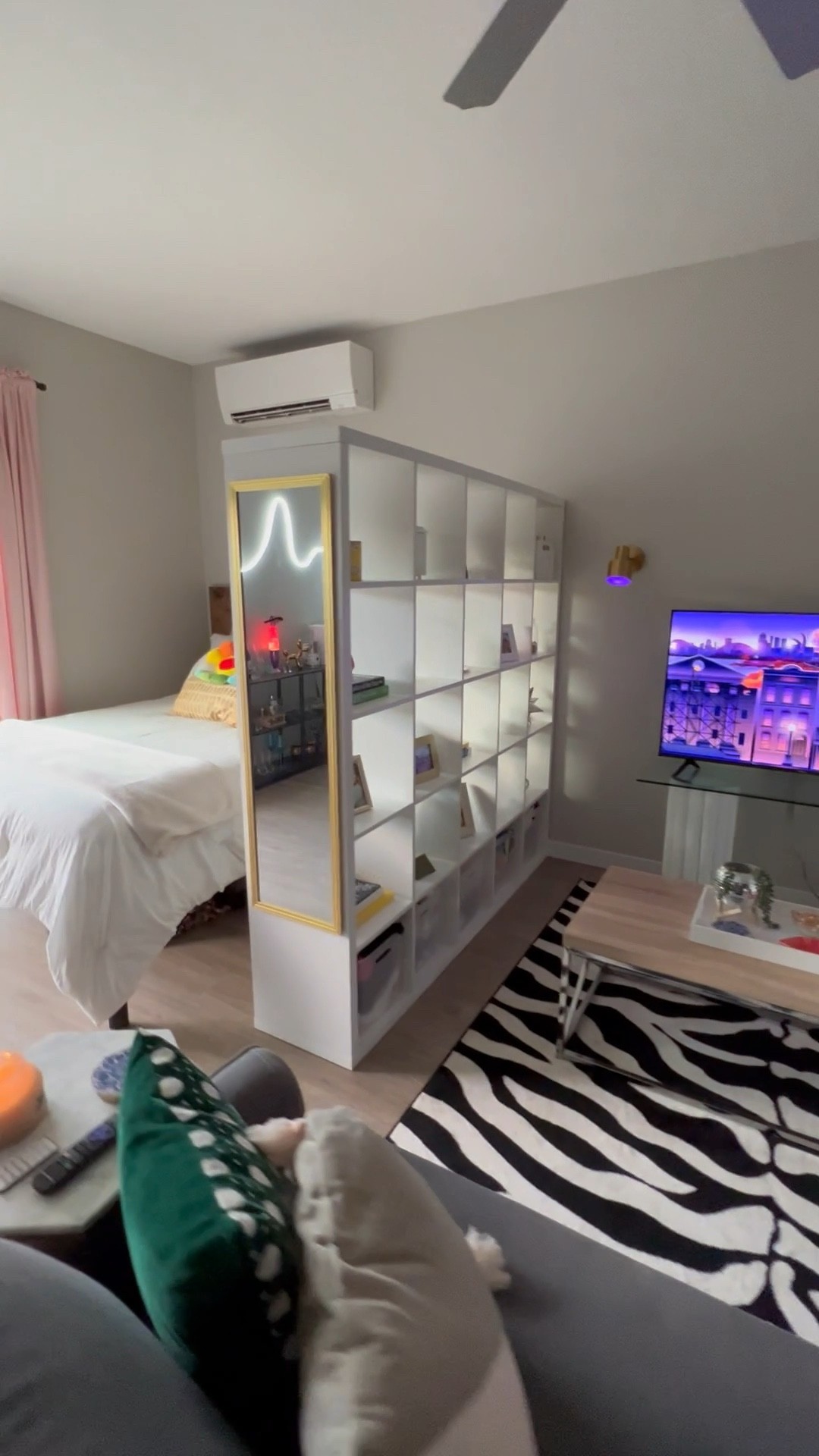 550 sq ft Studio Apartment! How to maximize space! 🥂🫶🏼

#LTKunder50 #LTKSeasonal #LTKhome