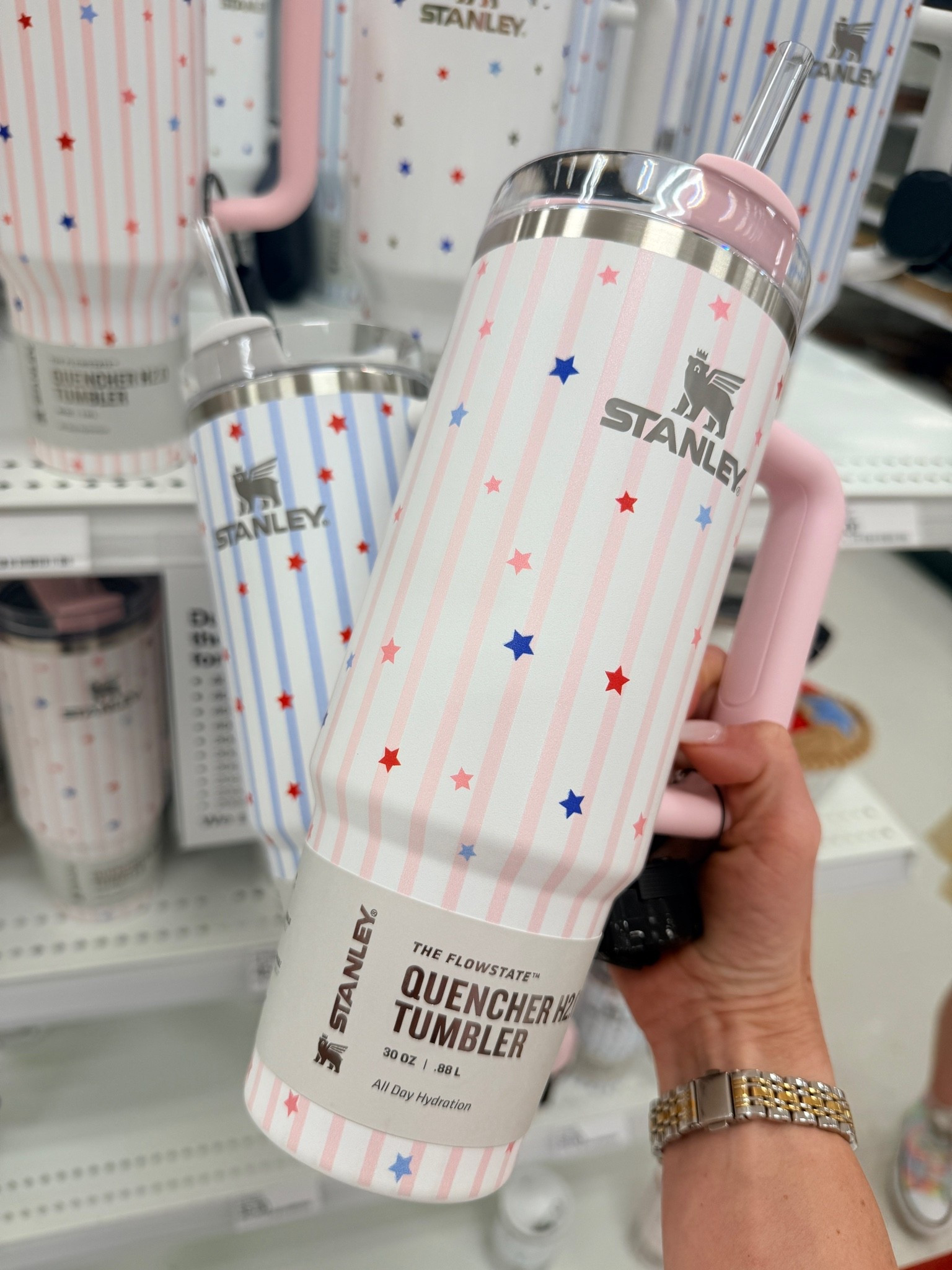 cutest new Stanely tumblers @Target  perfect for Summer ❤️🤍💙 
memorial day weekend, MDW, July 4th, Fourth of July

#LTKSeasonal