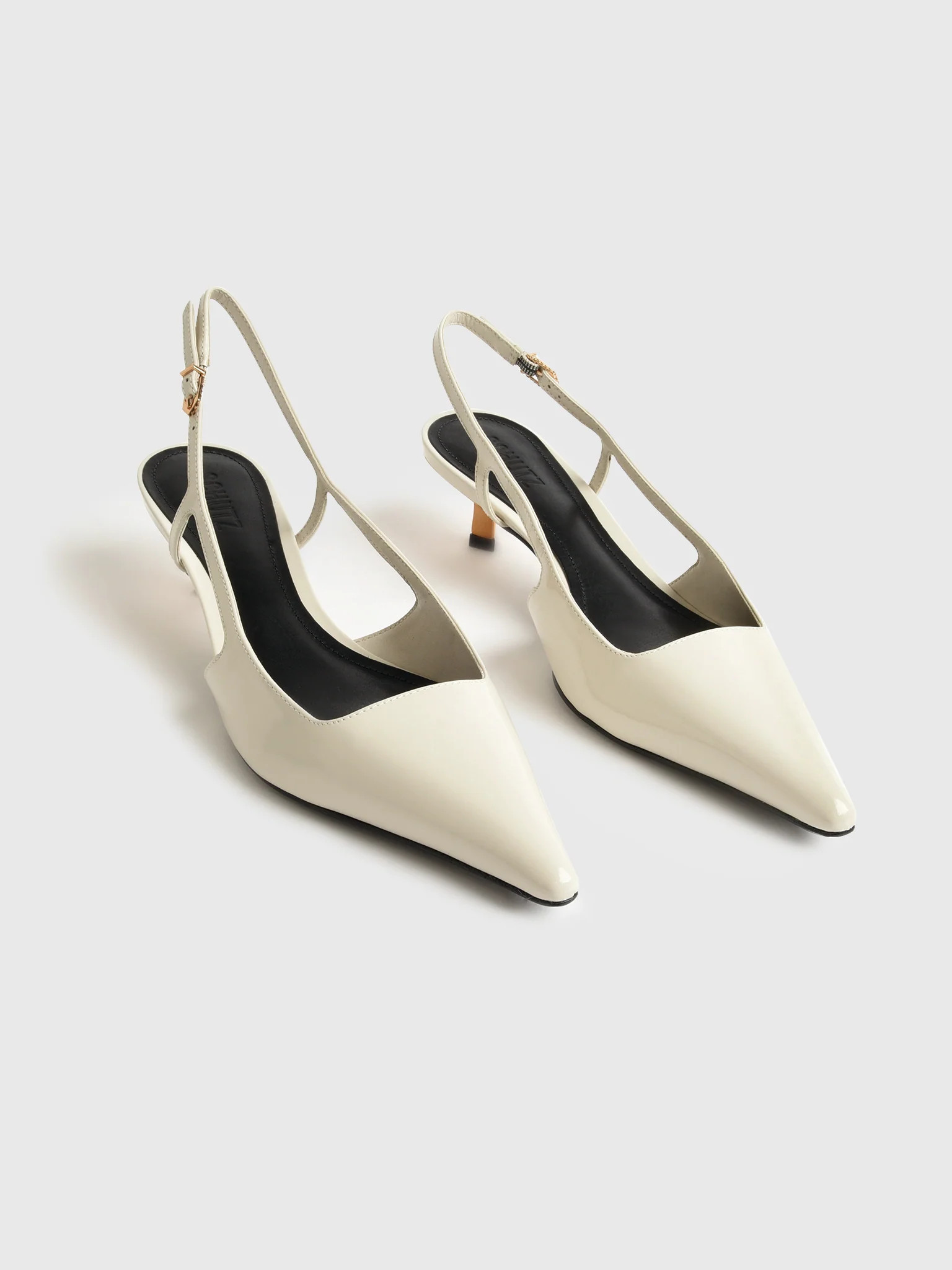 SCHUTZ
                      
                     Women's Sophia Mid Leather Slingback Pump | Saint Bernard