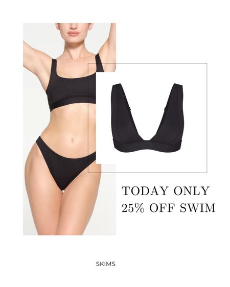 Today only skims has a 25% swimwear sale! I ordered a size small in both. 

#LTKSwim #LTKSaleAlert #LTKFindsUnder50