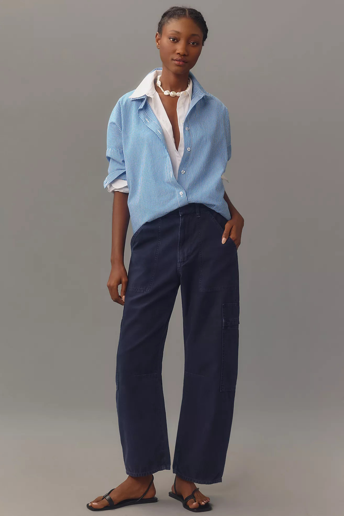 Citizens of Humanity Marcelle Cargo Barrel Pants | Anthropologie (US)