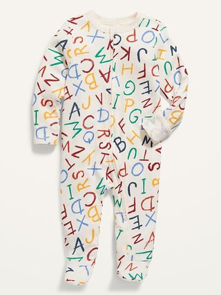 Unisex Sleep & Play 2-Way-Zip Footed One-Piece for Baby | Old Navy (US)