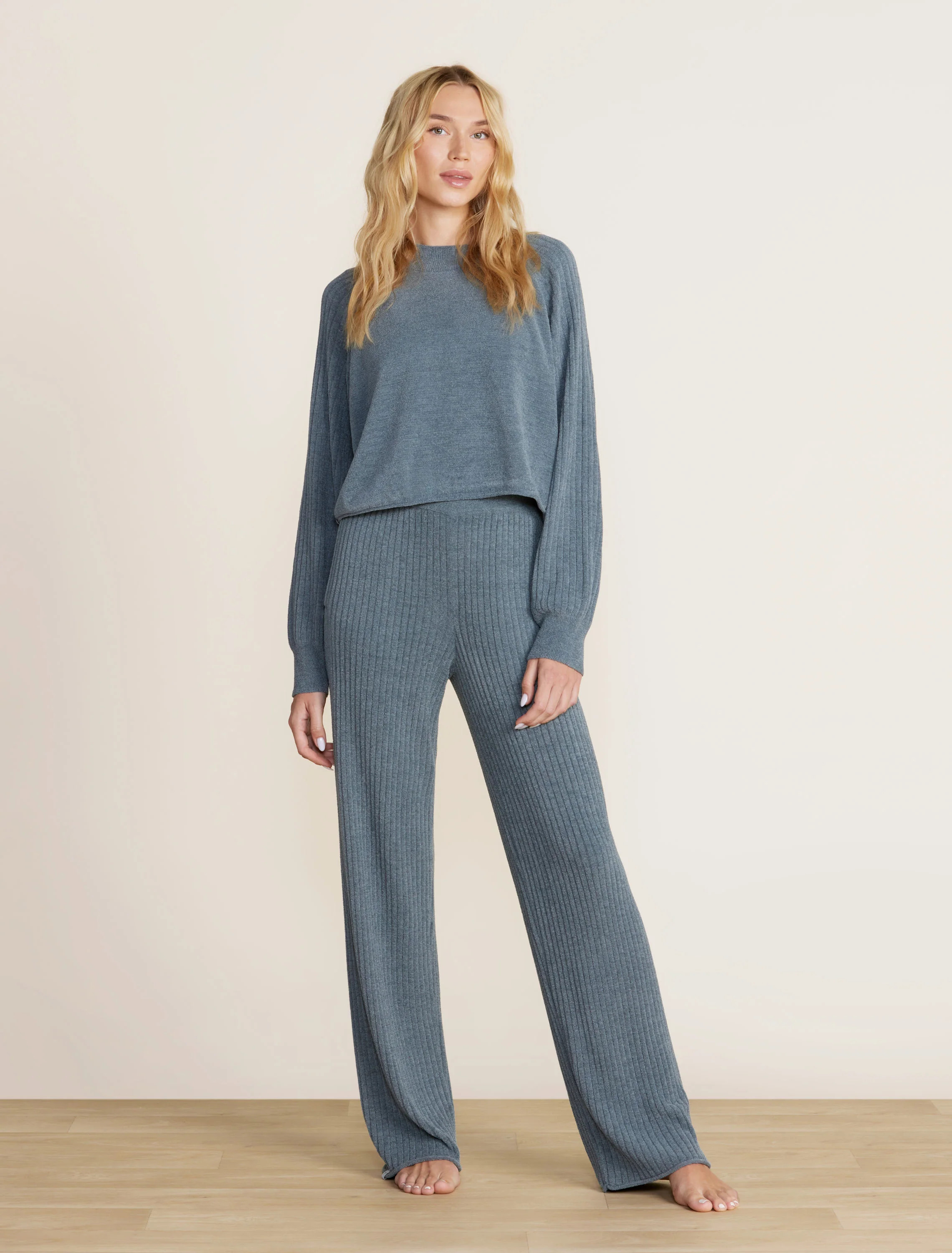 CozyChic Ultra Lite® Rib Rolled Edge Pant | Barefoot Dreams