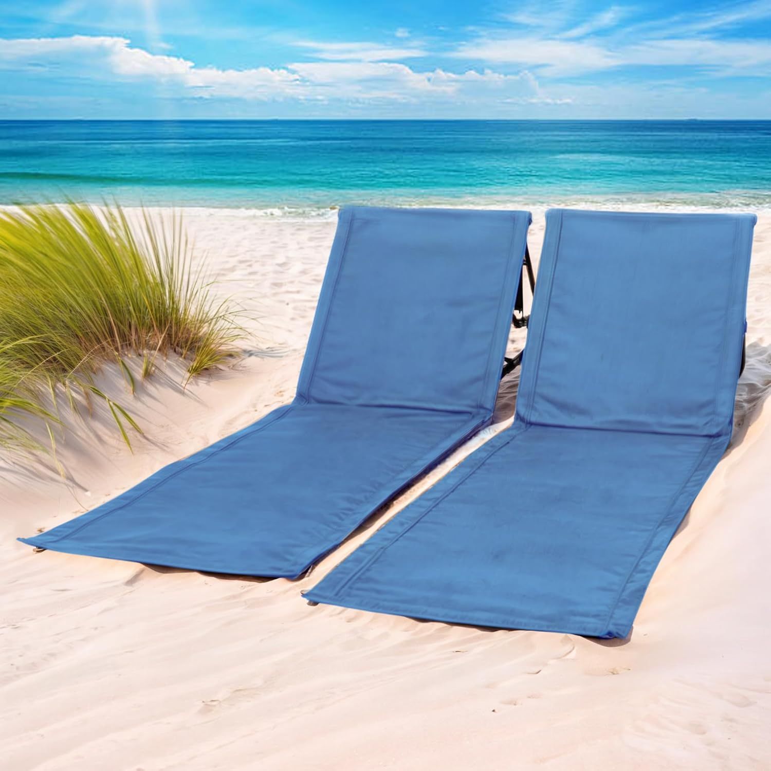 UNIPRIDE Lightweight Beach Chair for Adults (Set of 2) - Portable Beach Lounger I Ideal Tanning M... | Amazon (US)