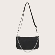 Chain Handle Baguette Bag | SHEIN