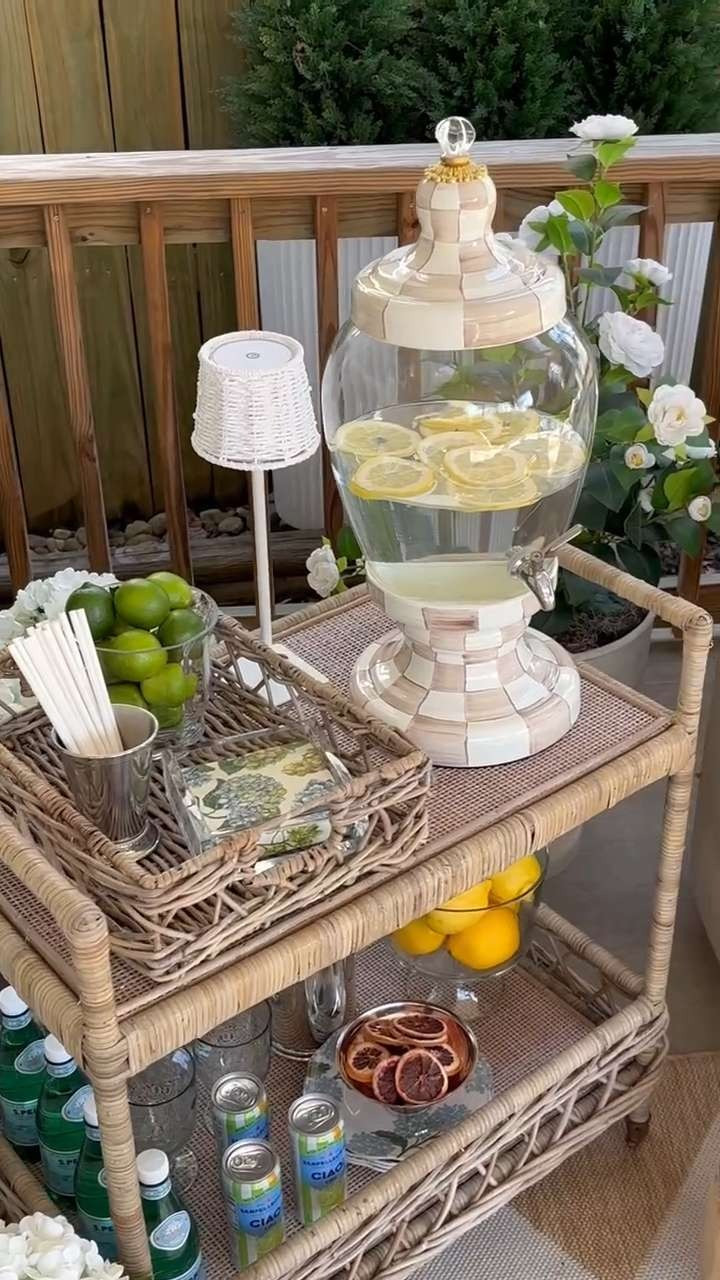 Drinks on the patio🍋🤍

Linked everything I used for my bar cart :)



Spring 2026, hosting, good weather, drink dispenser, mackenzie child, decor, happy hour, sidneymarieduke 

 #LTKSeasonal #LTKHome