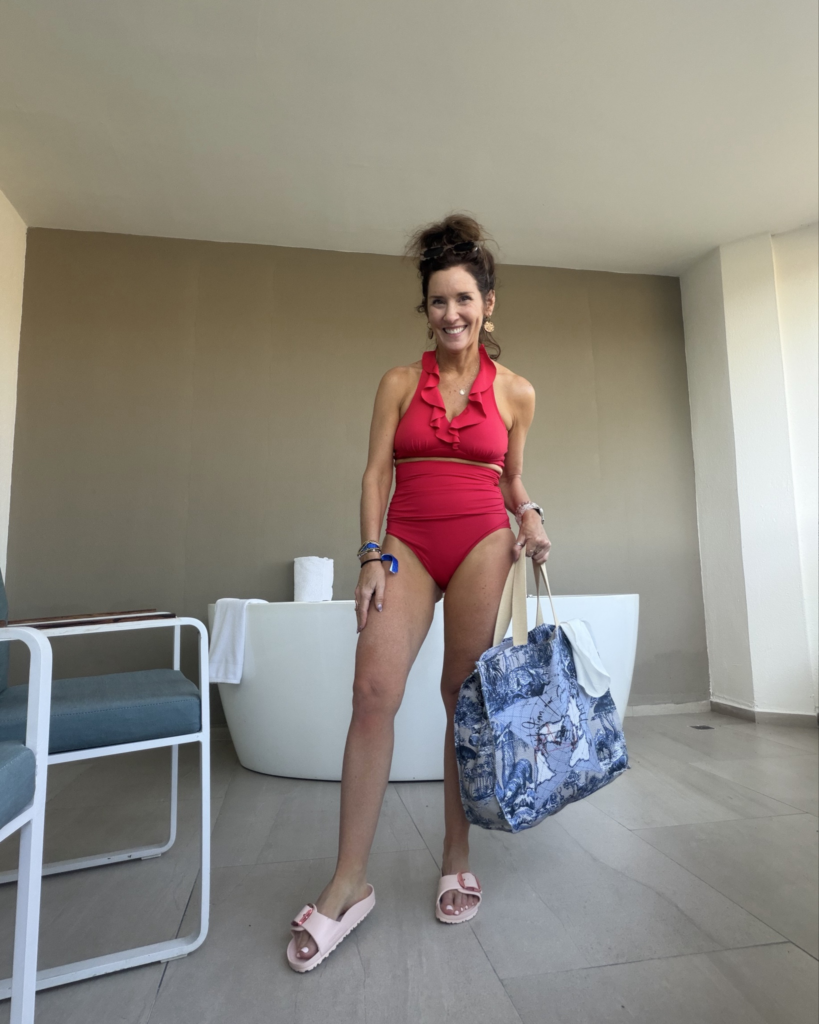 Traveling over the holidays? This Red Cupshe 2 piece modest suit ❣️is amazing! 

Wearing a size small  perfect for those resort vacations 

#LTKTravel #LTKOver40 #LTKFindsUnder50