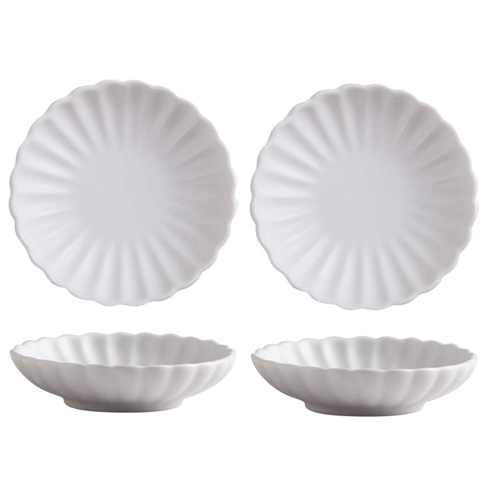 Gaolinci 3.5 Inches Flower Shape Ceramic Sauce Dish,Mini Side Seasoning Dish,Snack Serving Dishes... | Amazon (US)