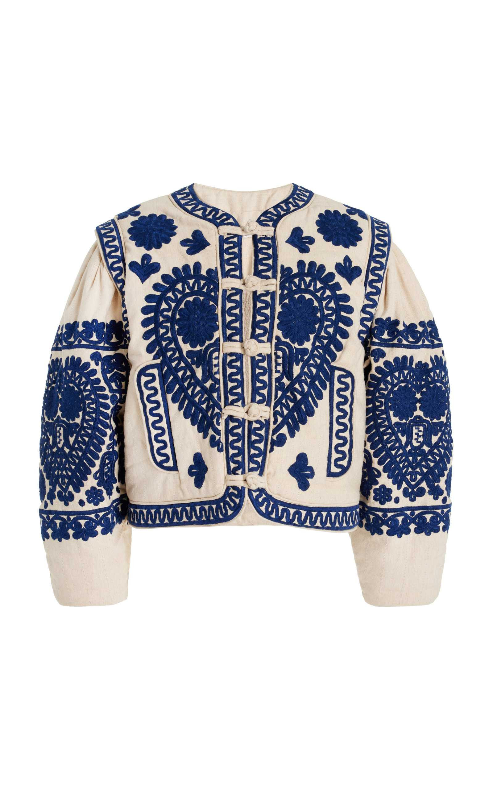 Holly Quilted Soutache-Cotton Jacket | Moda Operandi (Global)