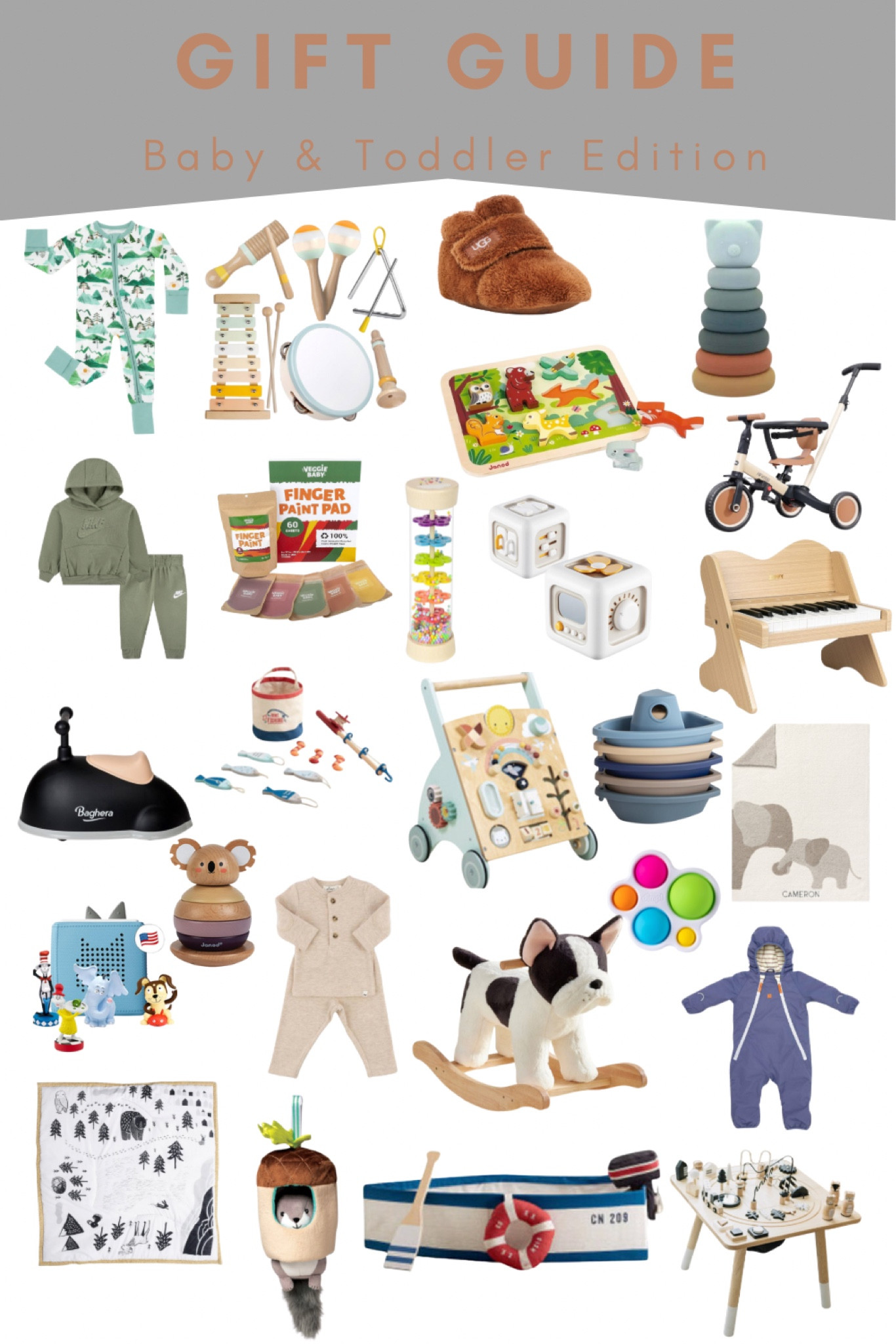 Gifts ideas for babies and toddlers 

#LTKGiftGuide #LTKFamily #LTKBaby