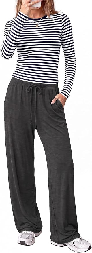 Darong Women's 2 Piece Outfits Long Sleeve Lounge Sets Travel Outfits | Amazon (US)