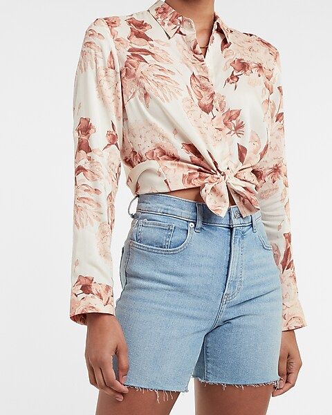 Floral Soft Portofino Shirt | Express