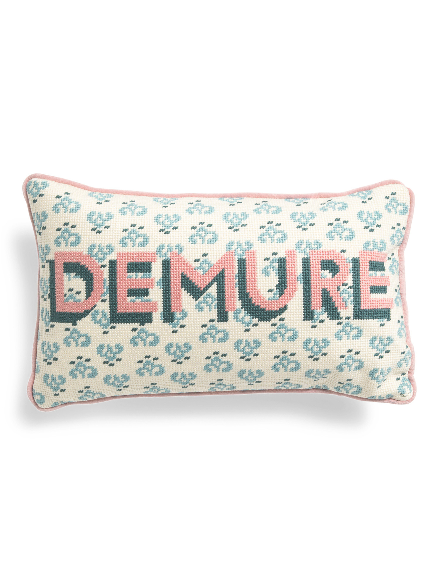 9x15 Demure Needlepoint Pillow | TJ Maxx