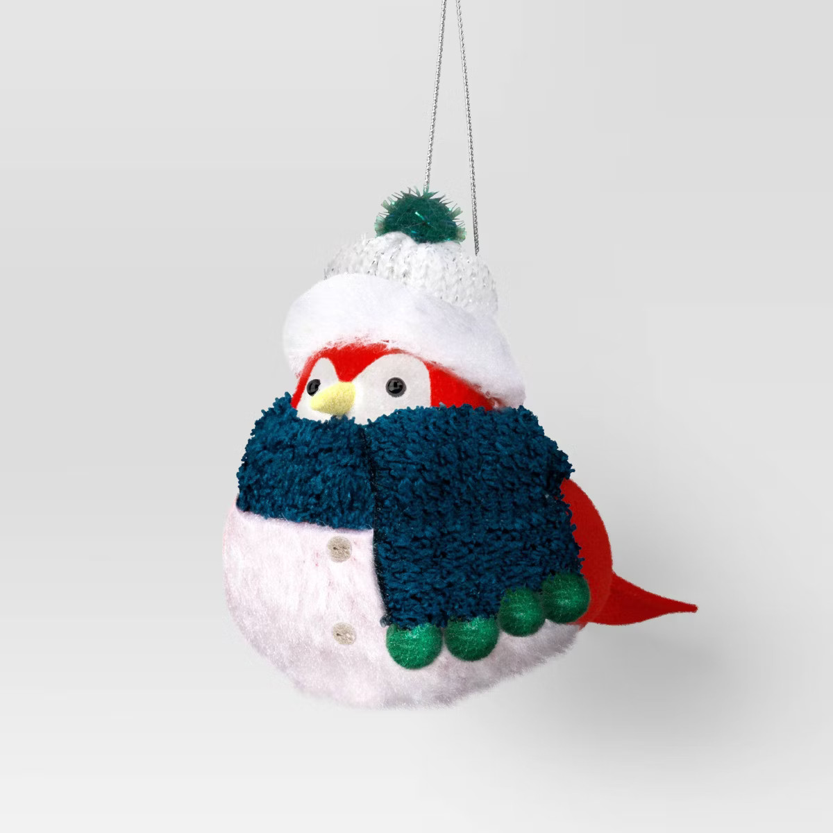 Christmas Featherly Friends Ornament Plaid Scarf - Wondershop™ | Target