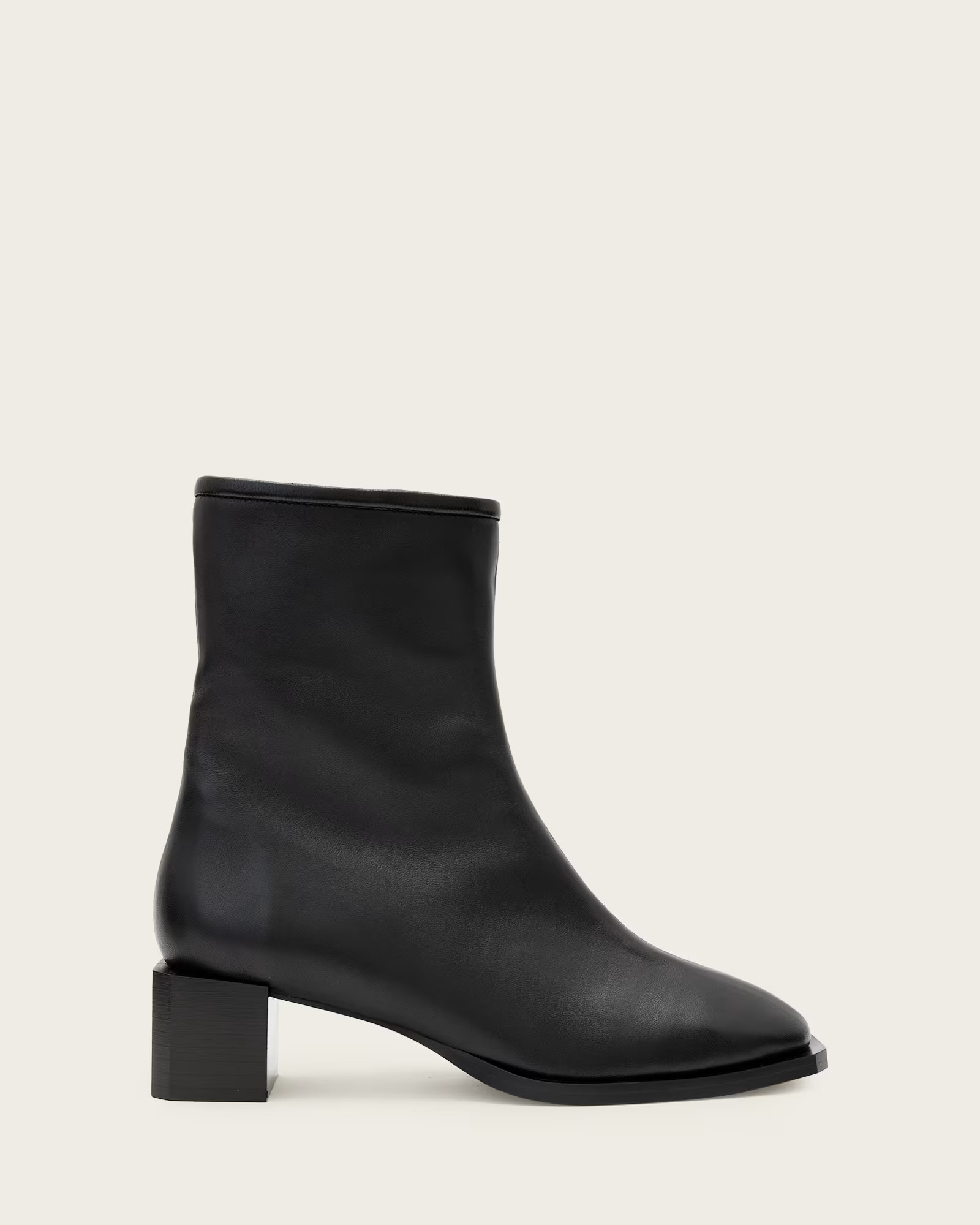Avril Leather Ankle Boots Black | ALLSAINTS | AllSaints UK