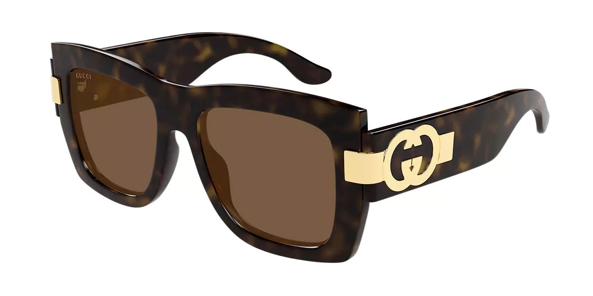 Gucci GG1688S 002 Women’s Sunglasses Tortoiseshell Size 54 - Free RX Lenses | SmartBuyGlasses Global