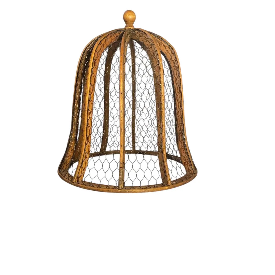 Vintage Rustic Style Wire 14” Cloche | Etsy (US)