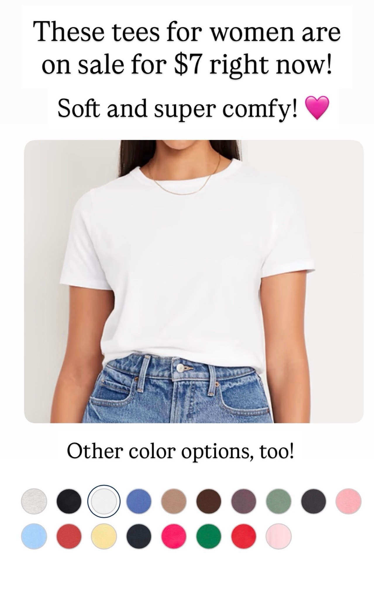 These tees for women are only seven dollars right now!! On sale!!!

#LTKSaleAlert