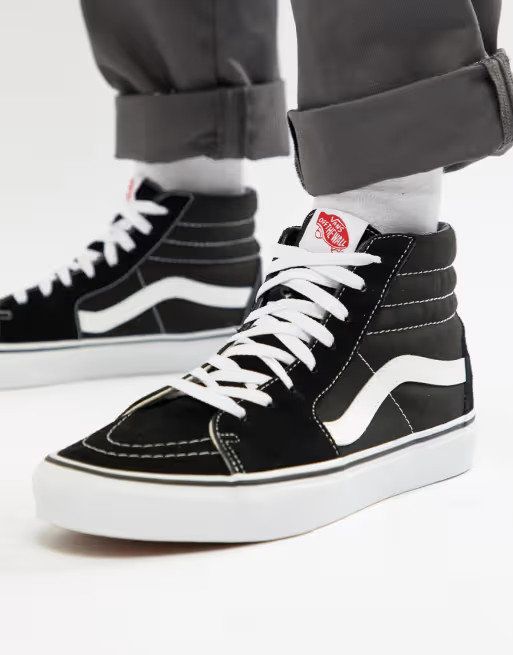 Vans – Sk8-Hi – Schwarze Sneaker | ASOS (Global)