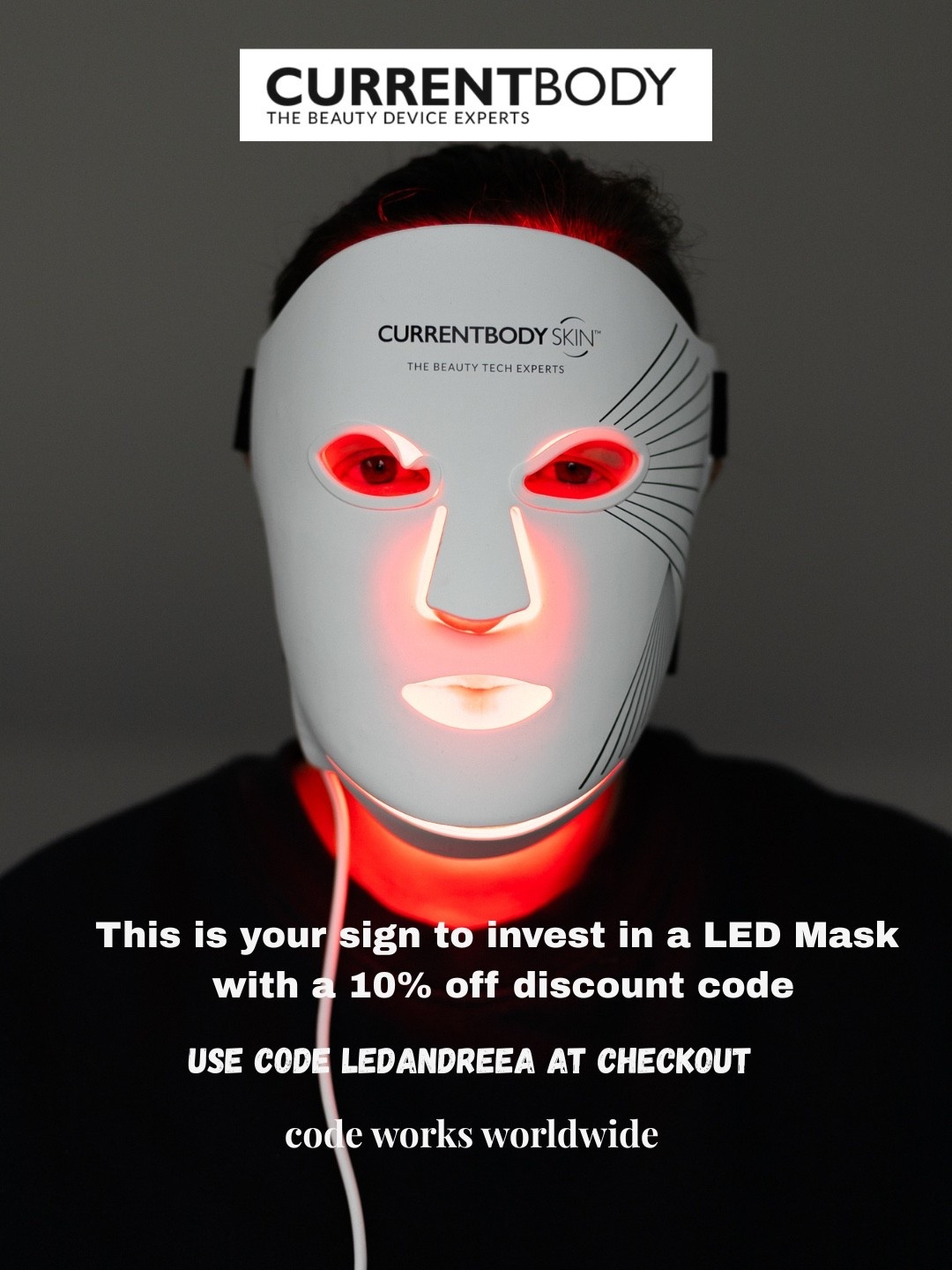 Use my Currentbody discount code LEDANDREEA for 10% off the LED Mask. Discount code works internationally 🛍️

#LTKSaleAlert #LTKBeauty #LTKOver40