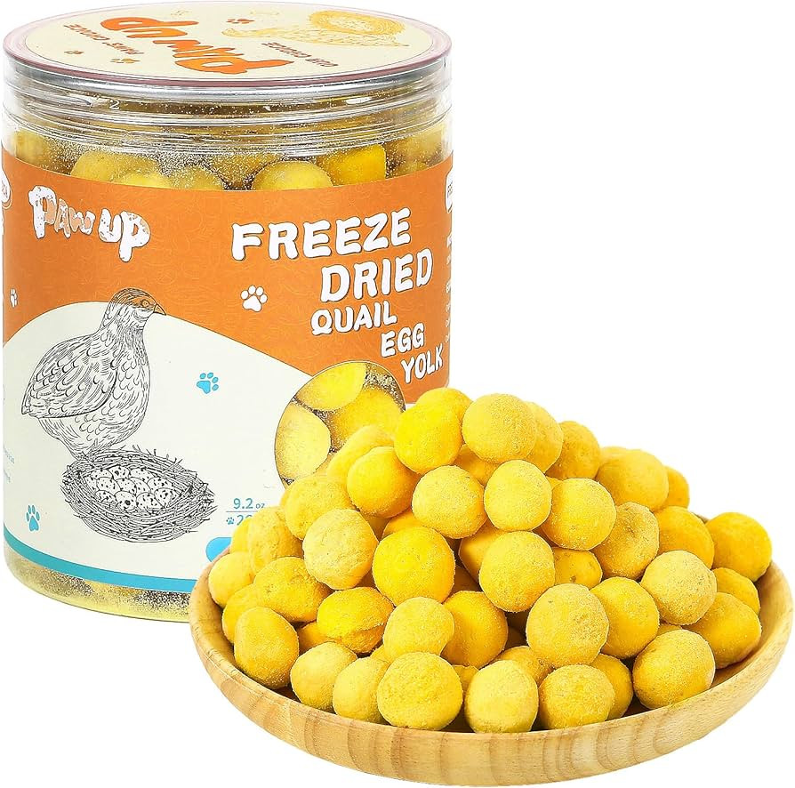 Freeze Dried Quail Egg Yolk Pet Treats, Freeze-Dried Pet Food for Dogs, Cats, Pure Fresh Ingredie... | Amazon (US)