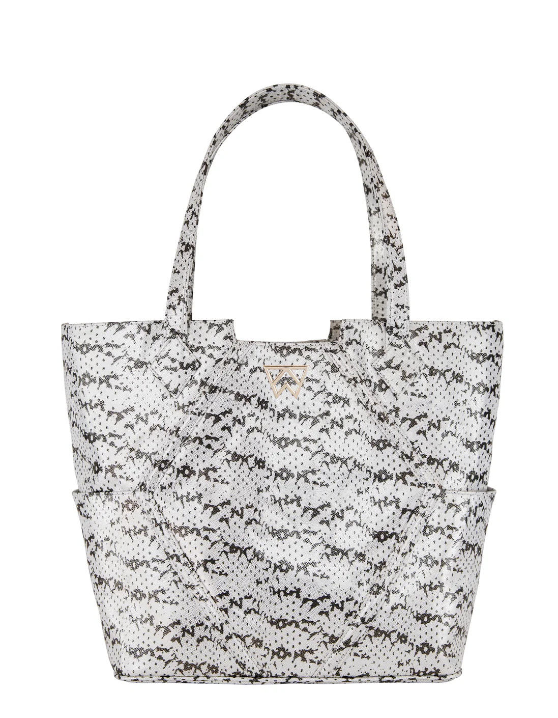 Paint The Town Tote in Black & White Saffie | Kelly Wynne | Kelly Wynne Handbags