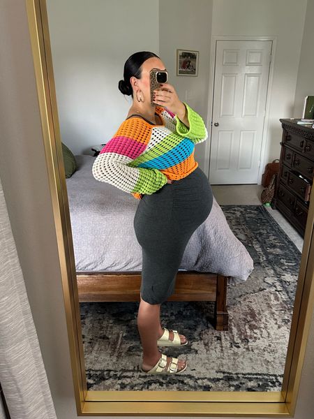 Maternity work outfit 

Open knit top is a target find and I’m wearing a large! 

Dress is an amazon find and maternity. 

Shoes are my favorite for pregnancy. A MUST. 

earrings are old but I’m sharing other kendra Scott hoops  

School outfit
Target top
Third trimester
38 weeks pregnant
Teacher outfit inspo
Social worker

#LTKshoecrush #LTKworkwear #LTKbump