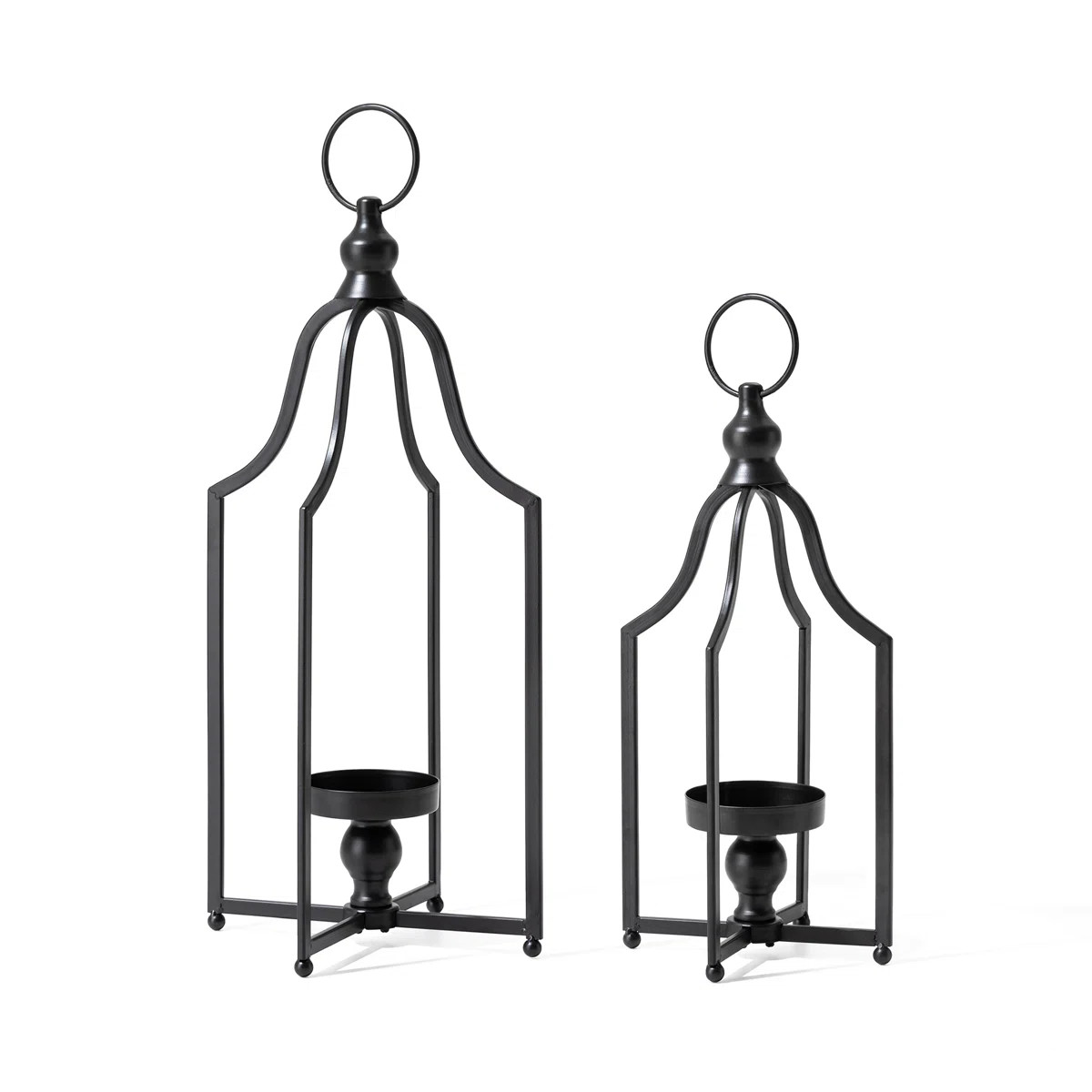 22'' H Metal Tabletop Lantern | Wayfair North America