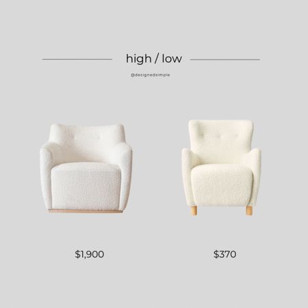 high low, get the look, splurge or save, McGee and Co dupe, studio mcgee at target, Sherpa chair

#LTKhome #LTKFind #LTKstyletip